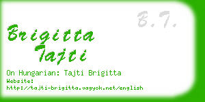 brigitta tajti business card
